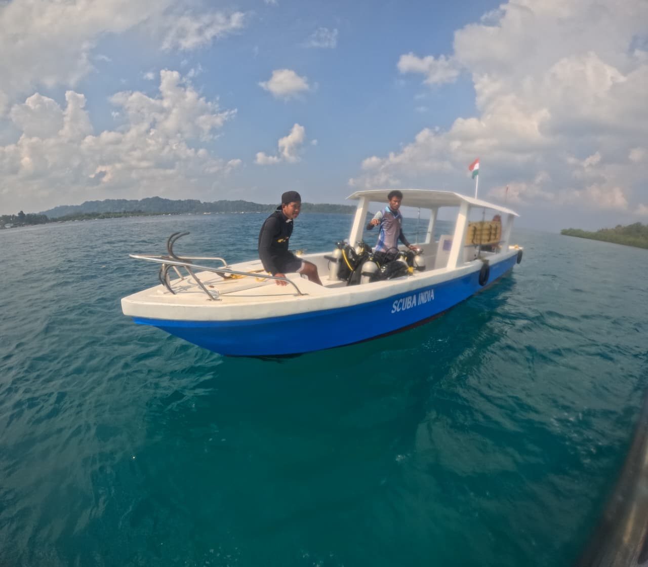 The Scuba India dive boat off Havelock